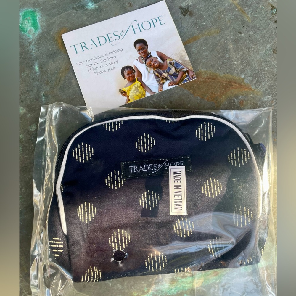 Trades of Hope Diamond skies small cosmetic bag